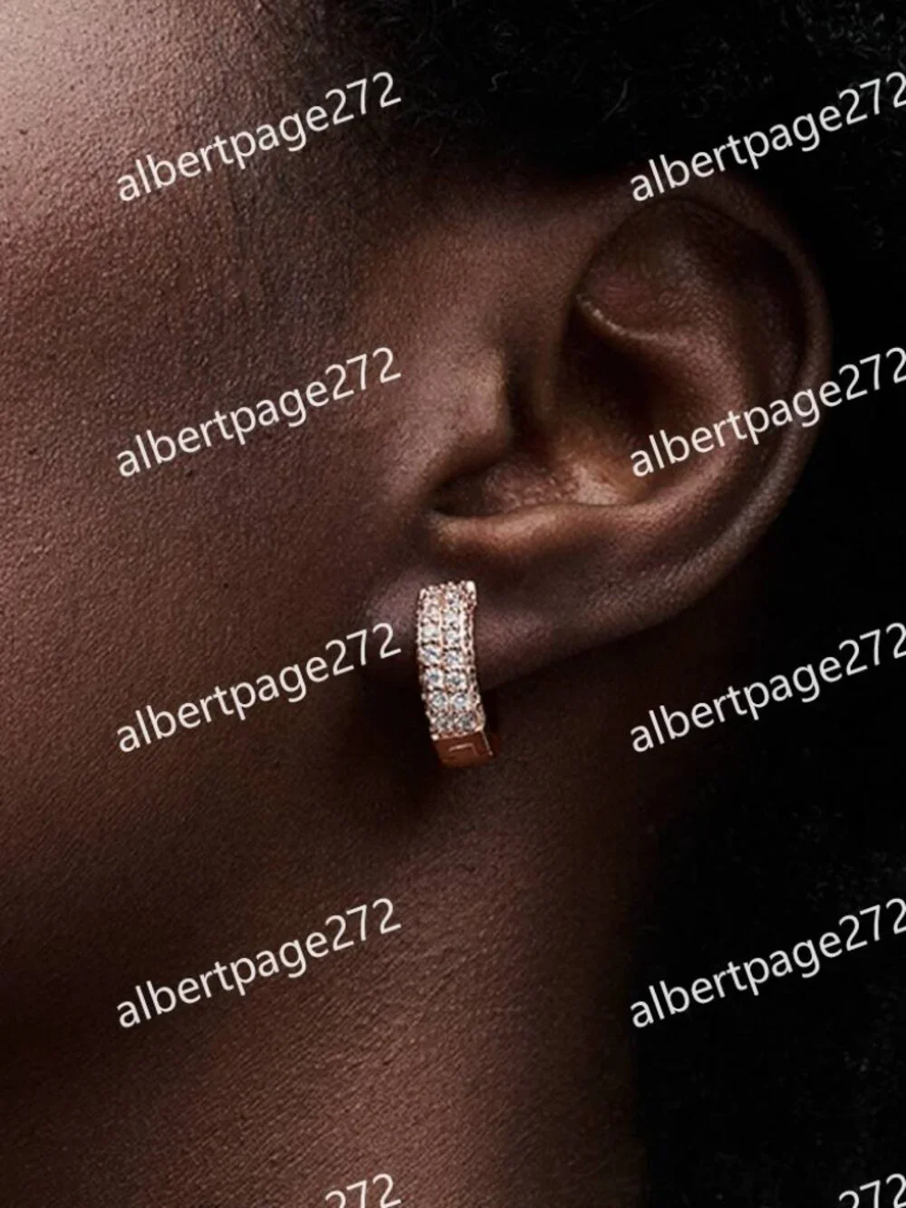 Pandora Timeless Pavé Double-row Hoop Earrings